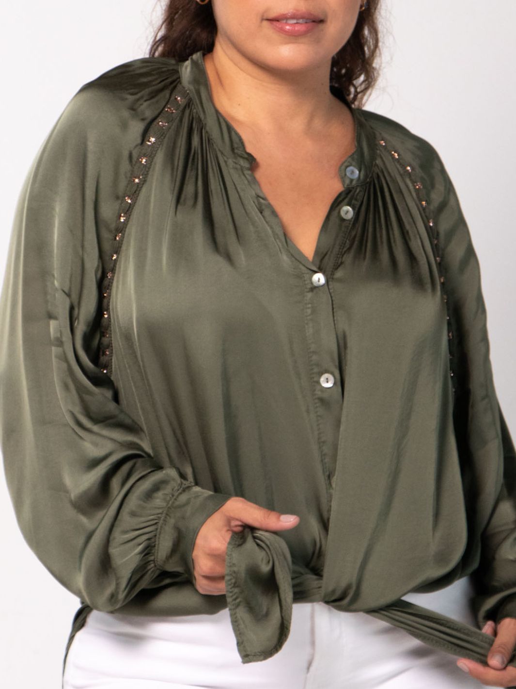Blusa Rosa Chic Boho Blusas y Camisas Dine &amp; Dance