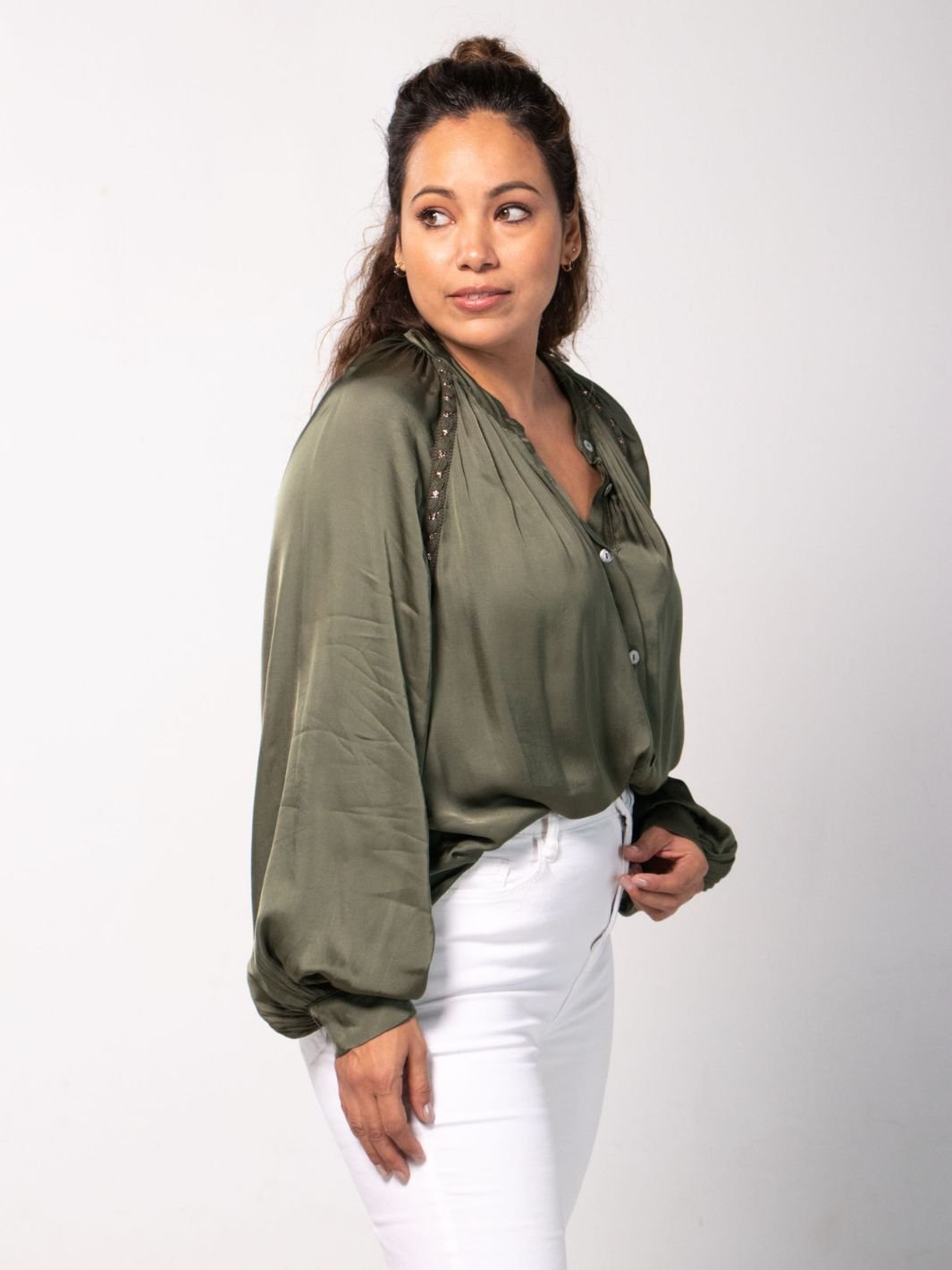Blusa Rosa Chic Boho Blusas y Camisas Dine &amp; Dance