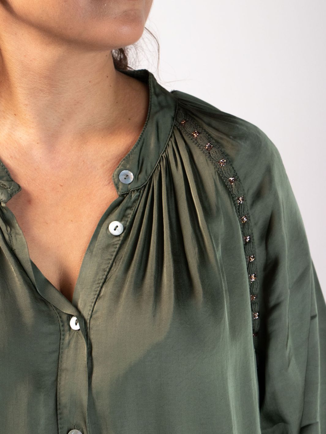 Blusa Rosa Chic Boho Blusas y Camisas Dine &amp; Dance