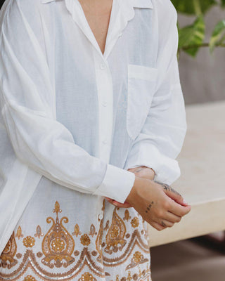 Camisa Toque De La India Blusas y Camisas Dine & Dance