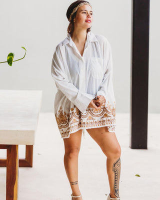Camisa Toque De La India Blusas y Camisas Dine & Dance