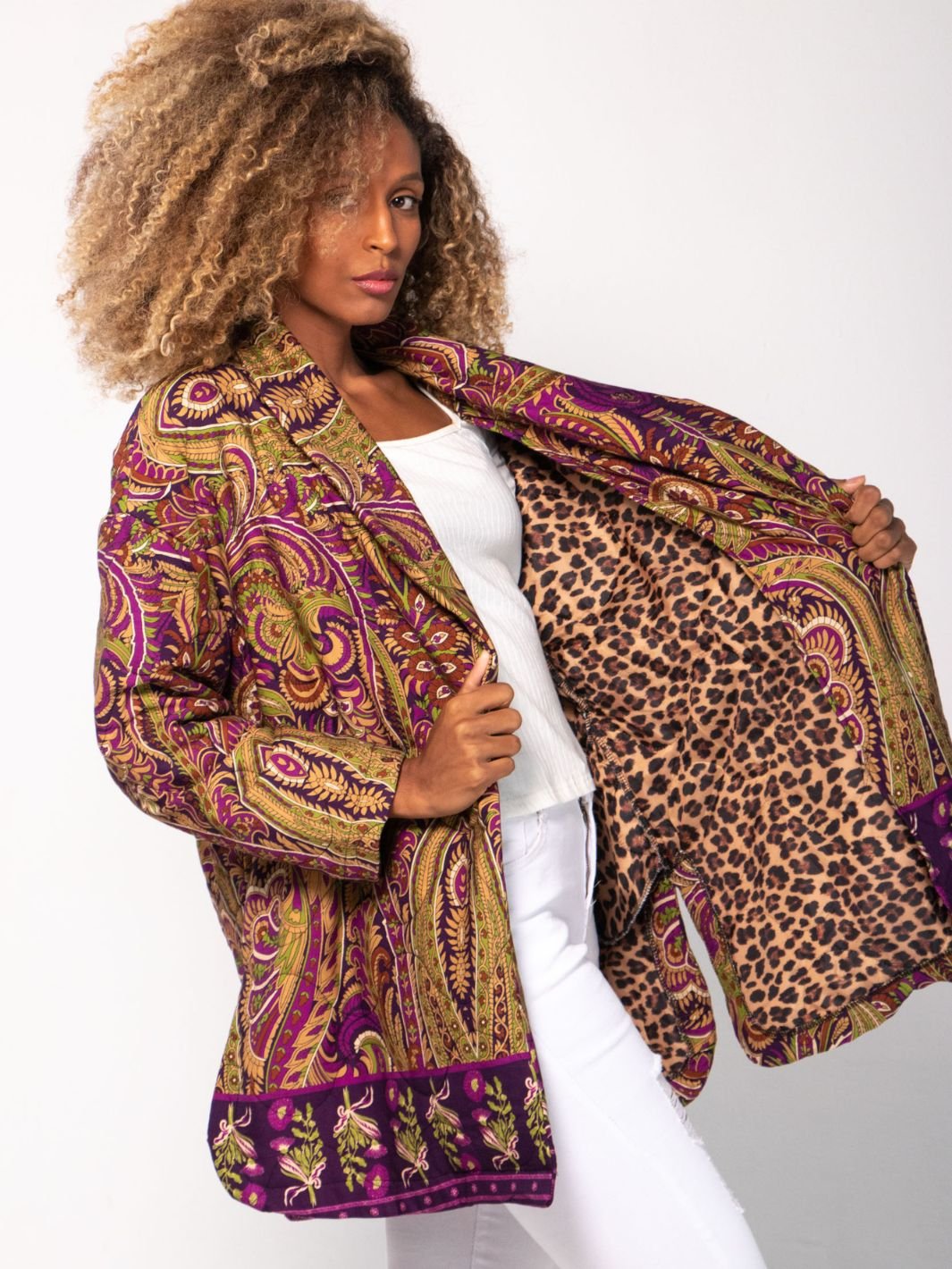 Chaqueta Boteh Bi-Tono Abrigos y Chaquetas Dine &amp; Dance