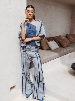 Chaqueta Tepalcate Lino Corta Abrigos y Chaquetas Hammam