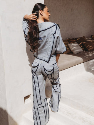 Chaqueta Tepalcate Lino Corta Abrigos y Chaquetas Hammam