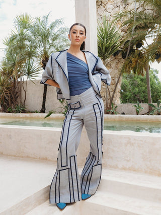 Chaqueta Tepalcate Lino Corta Abrigos y Chaquetas Hammam