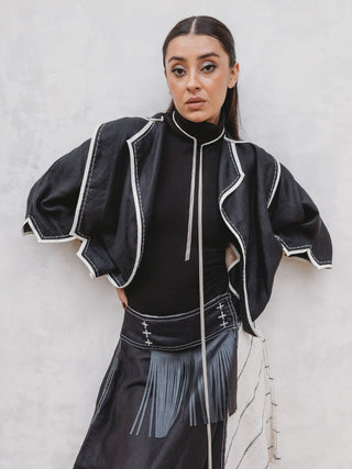 Chaqueta Tepalcate Lino Corta Abrigos y Chaquetas Hammam