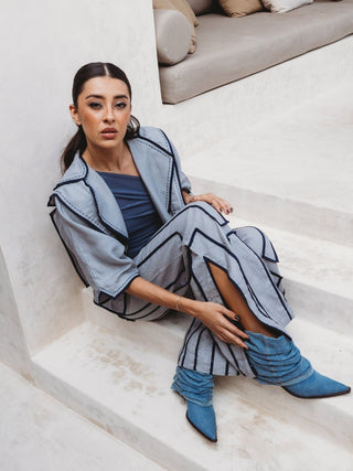 Chaqueta Tepalcate Lino Corta Abrigos y Chaquetas Hammam