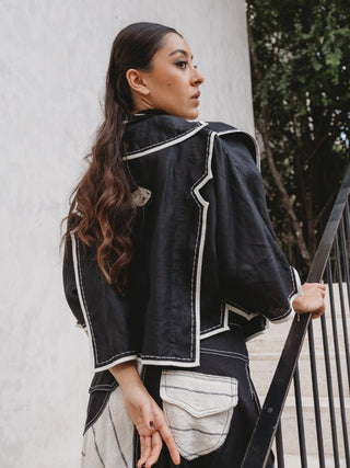 Chaqueta Tepalcate Lino Corta Abrigos y Chaquetas Hammam