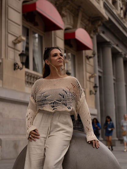 Crop Top Nudos Del Sol Tops Kiki &amp; Josie