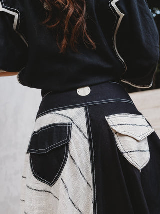 Falda Biasa de Lino falda Hammam