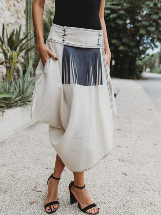 Falda Biasa de Lino falda Hammam