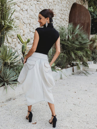 Falda Biasa de Lino falda Hammam