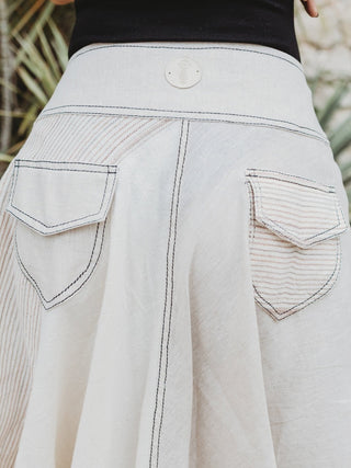 Falda Biasa de Lino falda Hammam