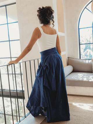 Falda Farf En Lino falda Hammam