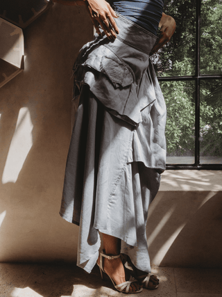 Falda Farf En Lino falda Hammam