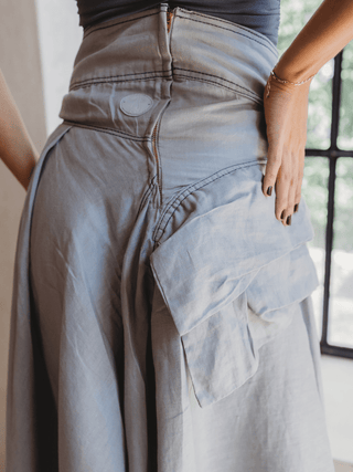 Falda Farf En Lino falda Hammam