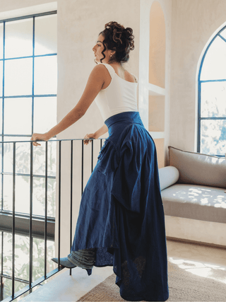 Falda Farf En Lino falda Hammam