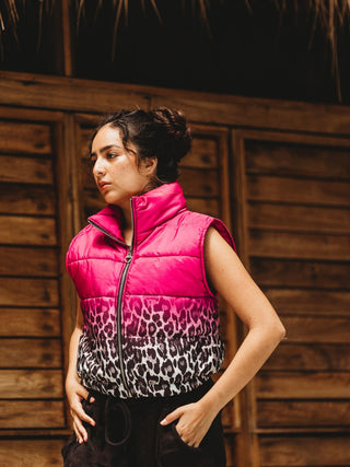 Gilet Acolchado Animal Print Abrigos y Chaquetas Dine & Dance