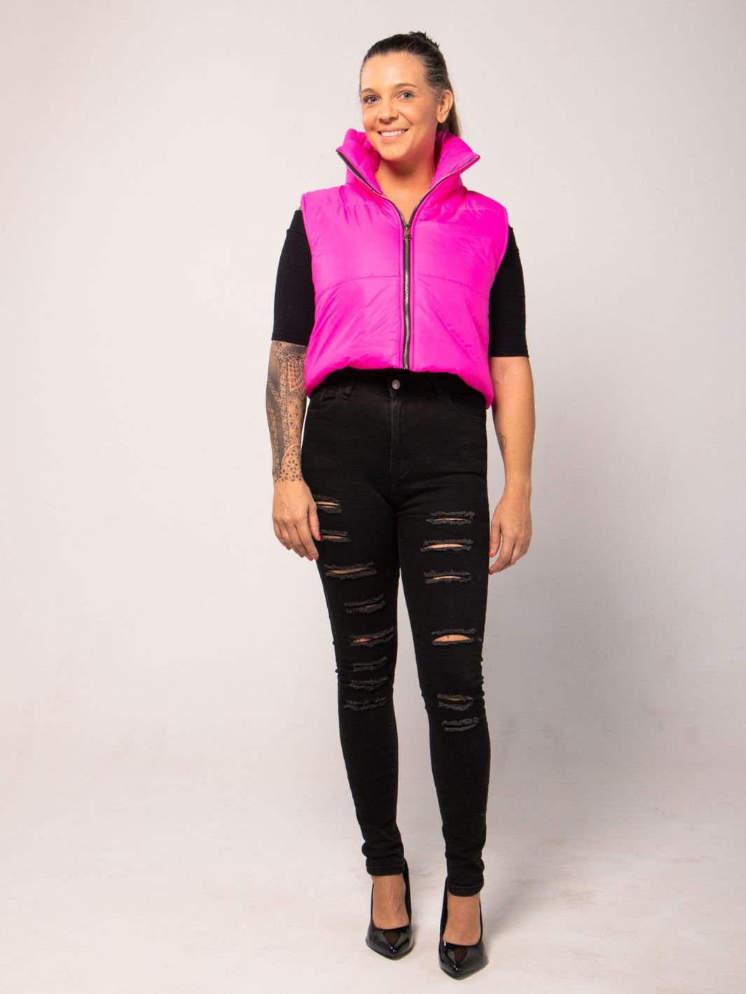 Gilet Puffer Destello De Color Abrigos y Chaquetas Dine &amp; Dance