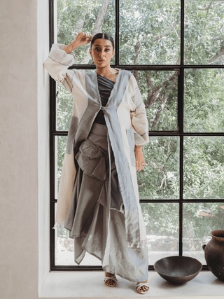 Kaftan Bodrum Bombai Abrigos y Chaquetas Hammam Hueso