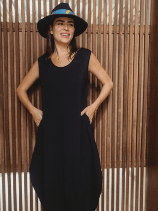 Mono De Algodón Chic Vestidos Dine & Dance Negro