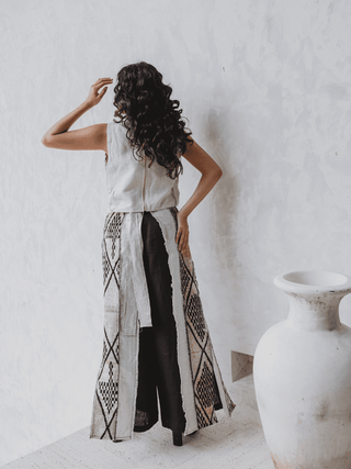 Pantalón Ale Chaparrera de Lino Pantalones Hammam