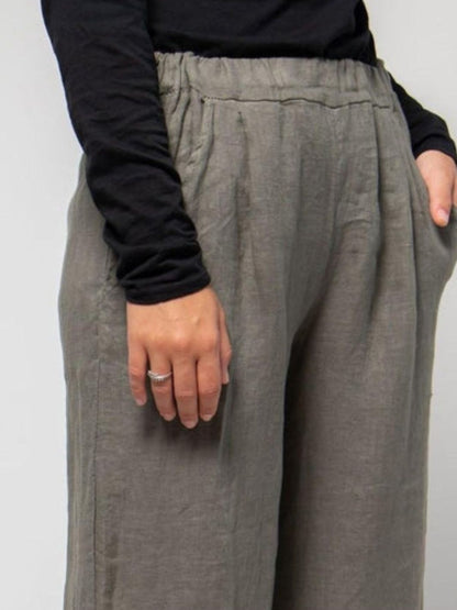 Pantalón Culotte Lino Nova Pantalones Dine &amp; Dance