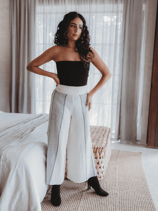 Pantalón Culotte Peshtemal de Algodón Pantalones Hammam