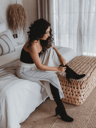 Pantalón Culotte Peshtemal de Algodón Pantalones Hammam