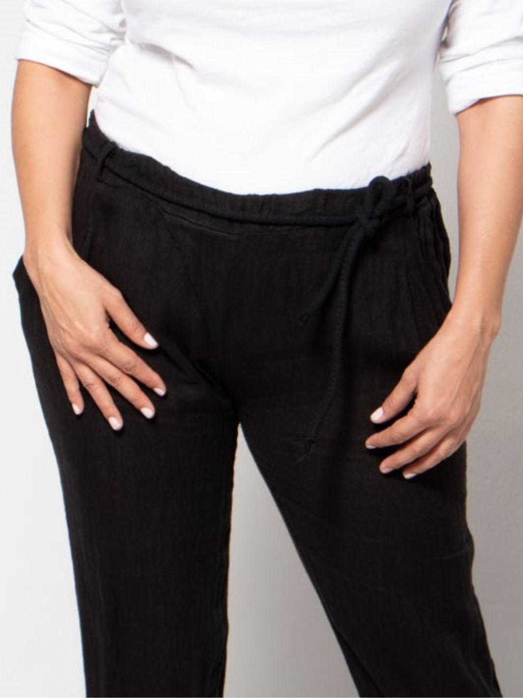 Pantalón de Lino Casual Pantalones Dine &amp; Dance