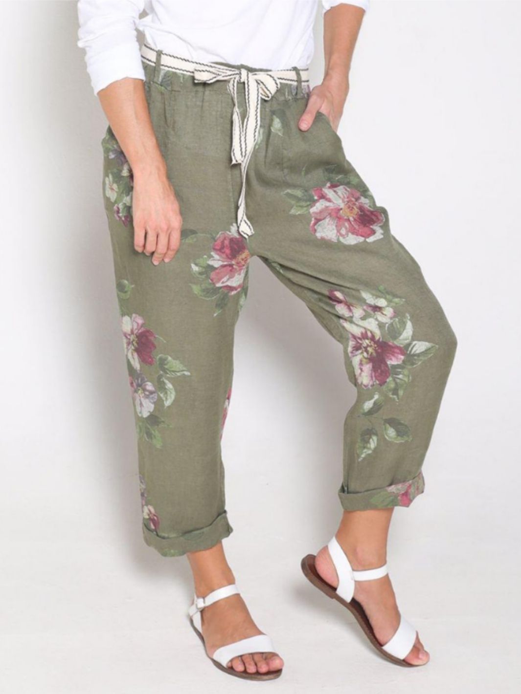 Pantalón De Lino Primavera Eterna Pantalones Dine &amp; Dance
