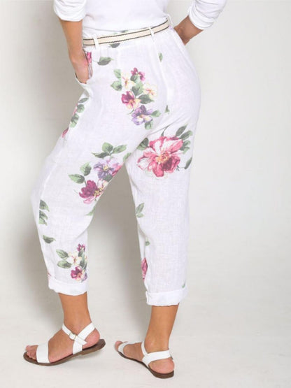 Pantalón De Lino Primavera Eterna Pantalones Dine &amp; Dance