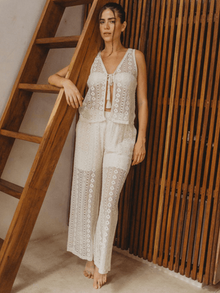 Pantalón Tejido Bohemio Pantalones Dine & Dance Arena