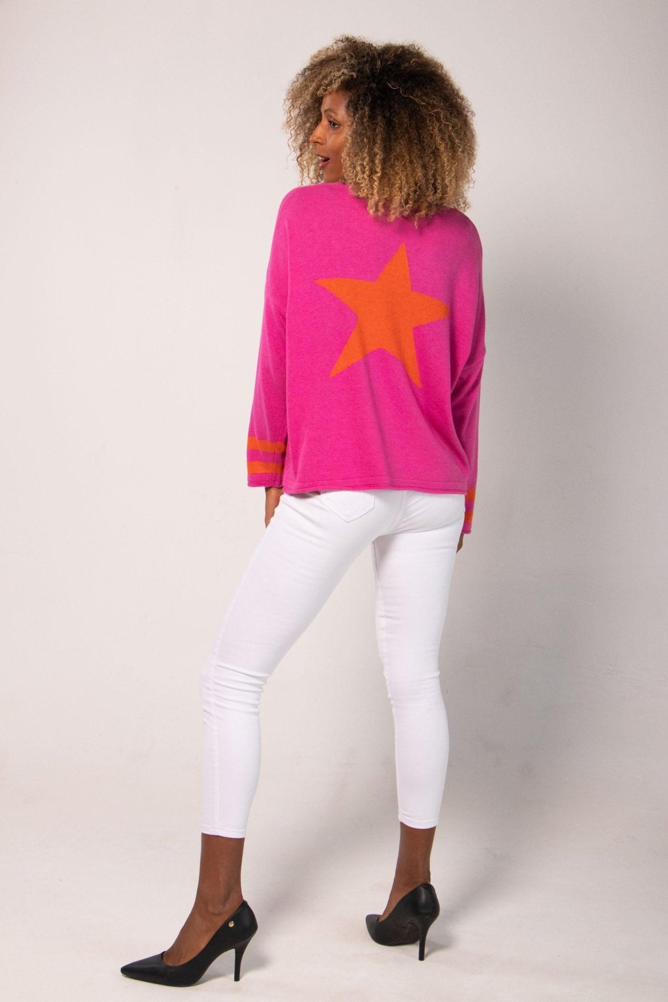 Sudadera Estrellita Ponchos y Suéteres Dine &amp; Dance Rosa Mexicano