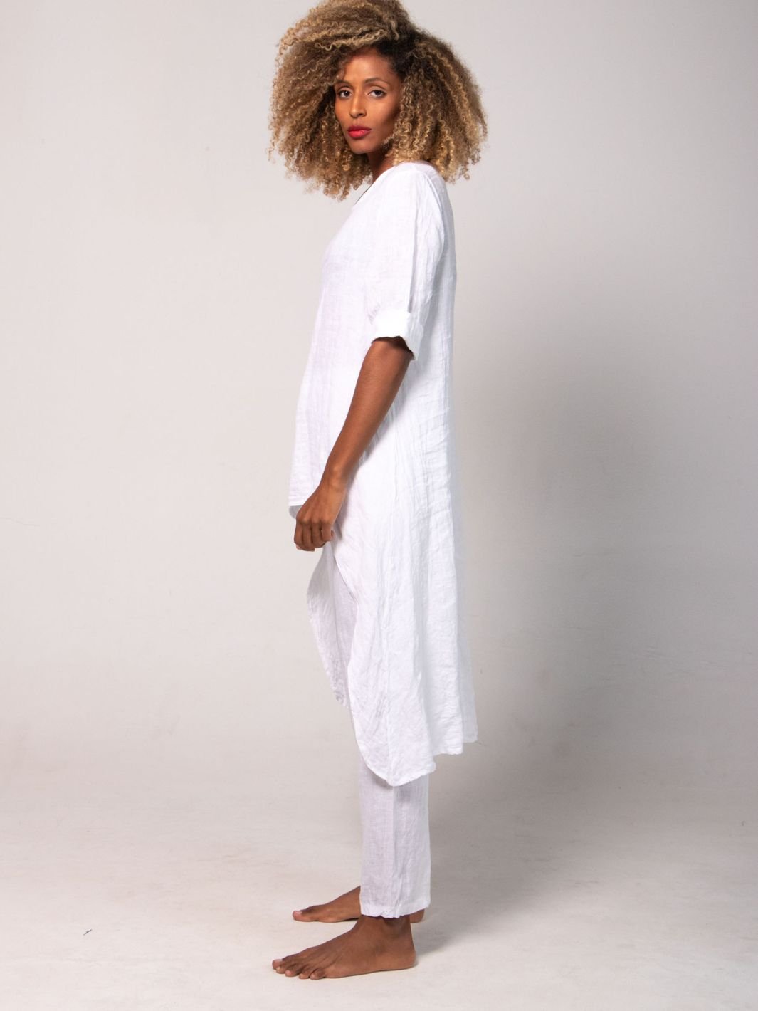 Top Asimetrico Lino y Libertad Blusas y Camisas Dine &amp; Dance