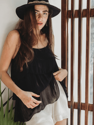 Top Flamenco De Seda Tops Dine & Dance Negro
