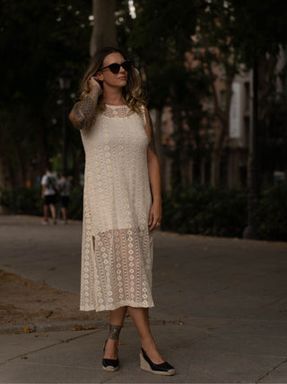 Vestido Algodón Tejido De Sueños Vestidos Dine & Dance