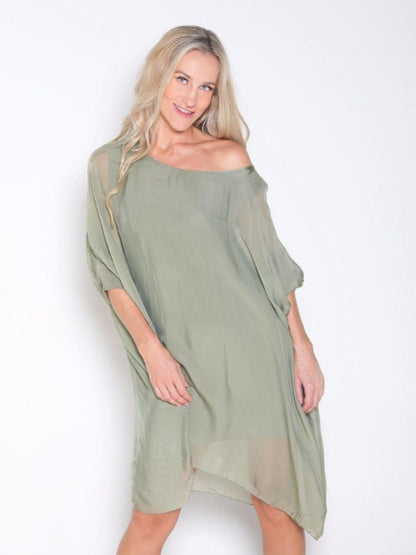 Vestido De Seda Batik Vestidos Dine &amp; Dance
