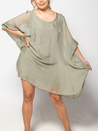 Vestido De Seda Batik Vestidos Dine & Dance