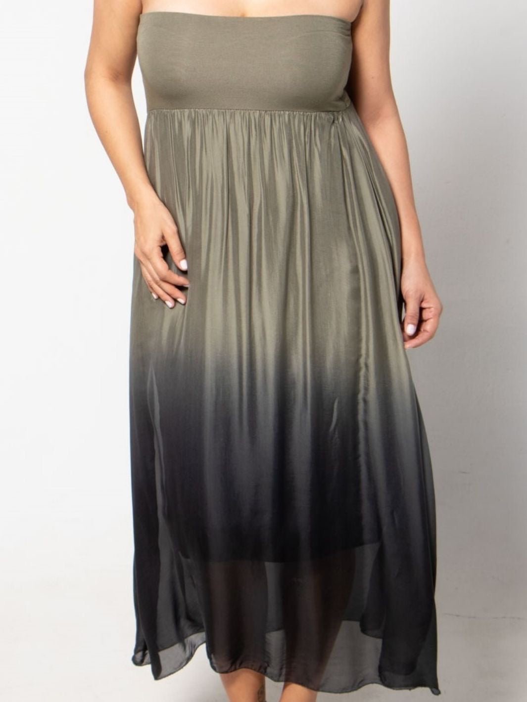 Vestido Falda Amanecer de Seda Vestidos Dine &amp; Dance