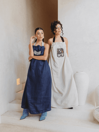 Vestido Halter En Lino - Kiki & Josie