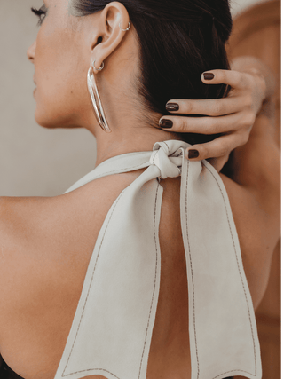 Vestido Halter En Lino - Kiki & Josie