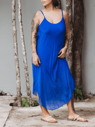 Vestido Noches De Seda Vestidos Kiki & Josie Azul Rey