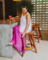 Vestido Ombré De Seda Vestidos Dine & Dance Magenta