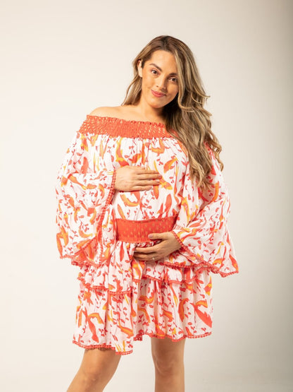 Vestido Vibra Asiatica Vestidos Dine &amp; Dance Naranja