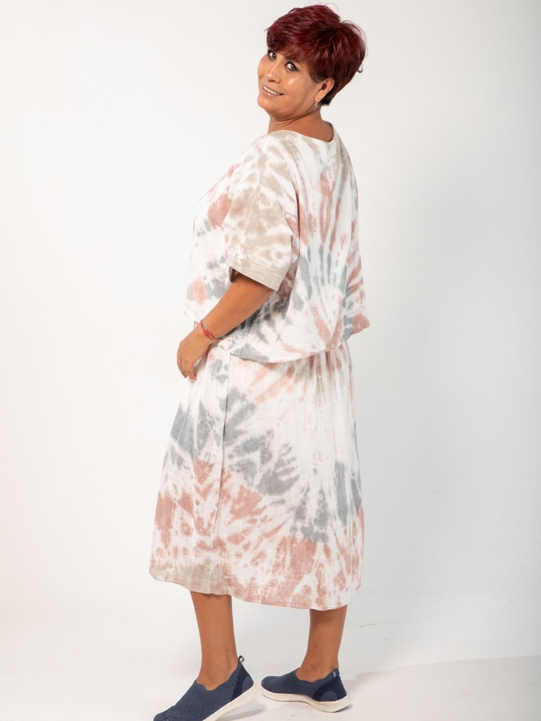 Vestido y Top Tie Dye Todo En Uno Vestidos Dine &amp; Dance