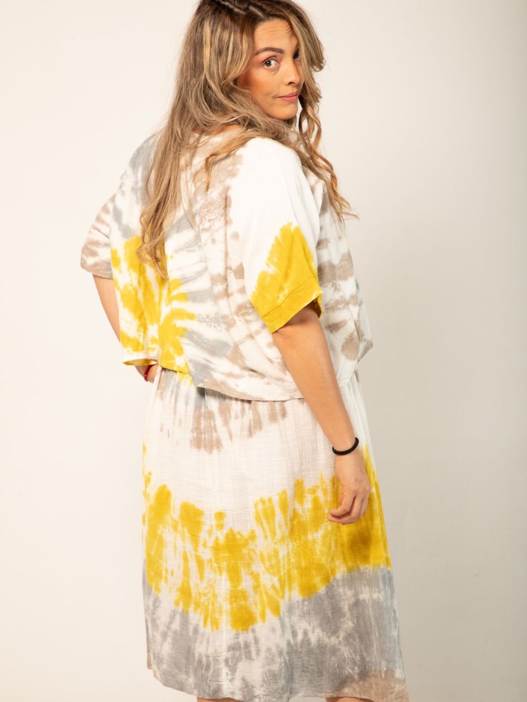 Vestido y Top Tie Dye Todo En Uno Vestidos Dine &amp; Dance